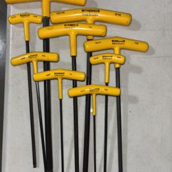 Bondhus USA made SAE and Metric T-handle Hex Set