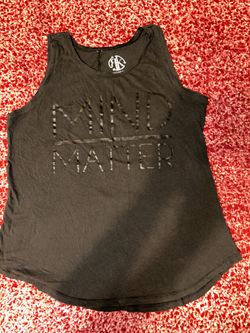 Recycled Karma Women's "Mind Matter" Sleeveless Tank Top – Black (Size L)