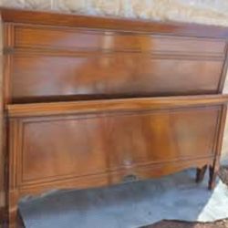 Full size bed with frame