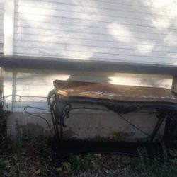 Bar Table with Bench Set