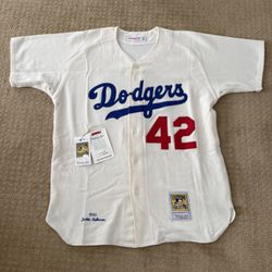 Dodgers Jackie, Robinson jersey Mitchell And Ness