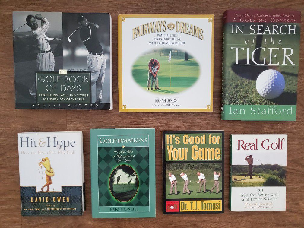 Lot Of 7 New Golf Books