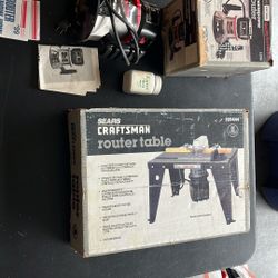 Sears Craftsman 1HP Router And Router Table