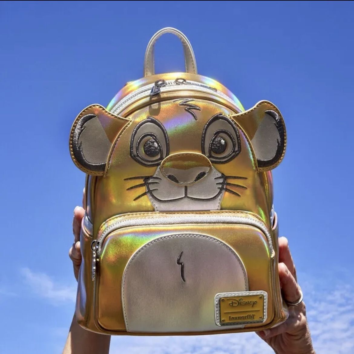 Disney100 Limited Edition Exclusive Platinum Simba Cosplay Mini Backpack