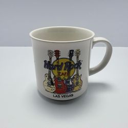 1994 Vintage Hard Rock Cafe Las Vegas Ceramic Coffee Mug Guitar 12oz