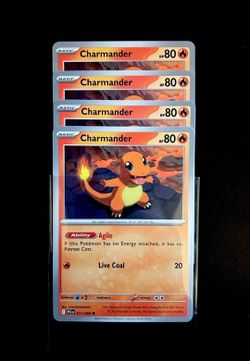Pokemon TCG Charmander Phantasmal Flames (x4)