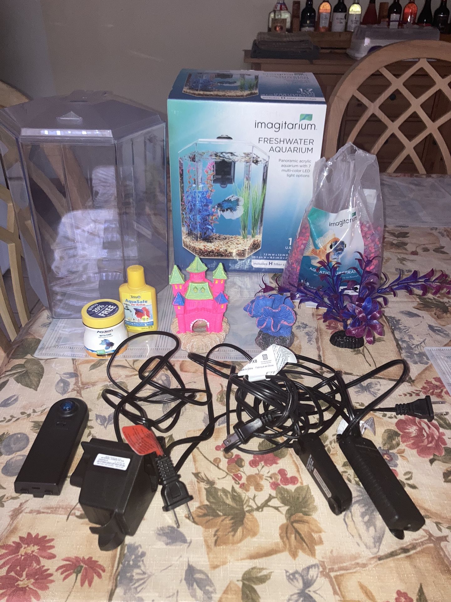 Freshwater Aquarium With 7 Multi-color LED light Options