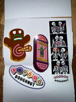 Voodoo Doughnut Sticker Pack – 4 Stickers