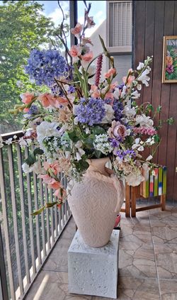 Luxury Oversized Faux Floral Arrangement – Designer Quality