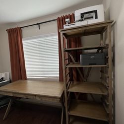 World Market Desk And Matching Bookcase 