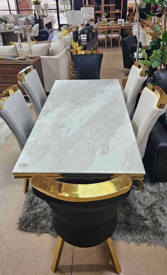 Brand New 7 Glam Gold Dining Collection!