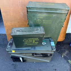 Ammo Storage Boxes - (2) Available.