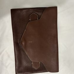 Boldrini Brown Leather Laptop Sleeve