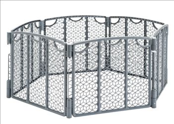 Evenflo 6 six panel play space adjustable area playard play yard playpen