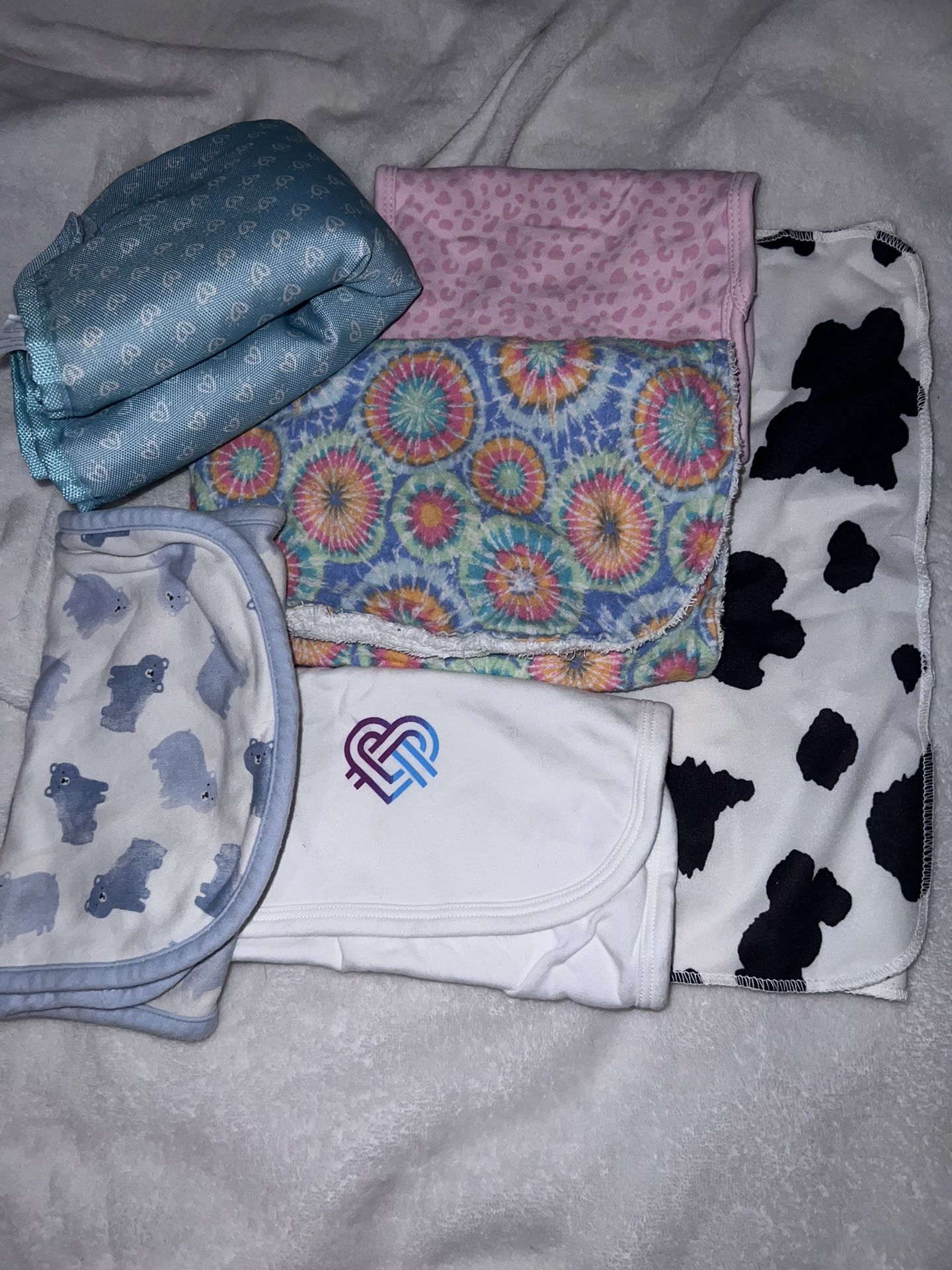 Burp Cloths And Changing Pad