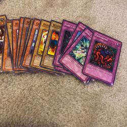 Vintage First Edition Yugioh Common Cards, Few Rares