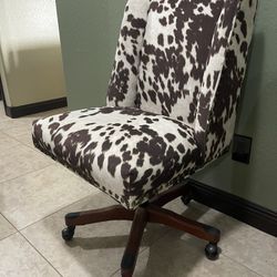 Cow Print Rolling Chair - Computer Chair