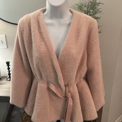 Women’s Pink Fuzzy Jacket NEW