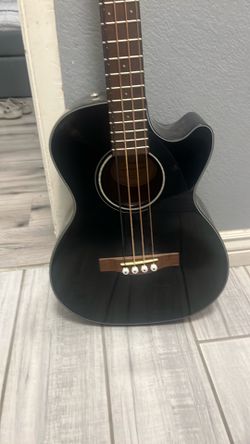 Fender CB-60SCE Acoustic-electric Concert Bass  Guitar - Black and  Used Fender Rumble 15 15W 1X8 Bass Combo Amp