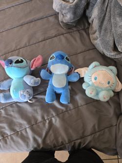 2 Stitch Plush 1 Cinnamoroll