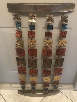 Wall Art Metal Modern 37 By 18 Inch