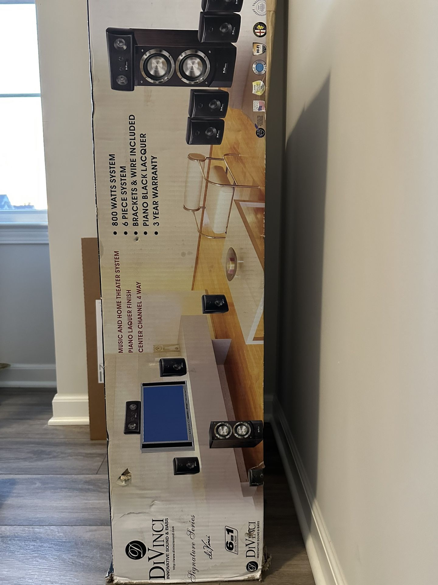 DIVINCI 6 Piece H.T.System DA 6.1 Pro Series Home Theater Speakers