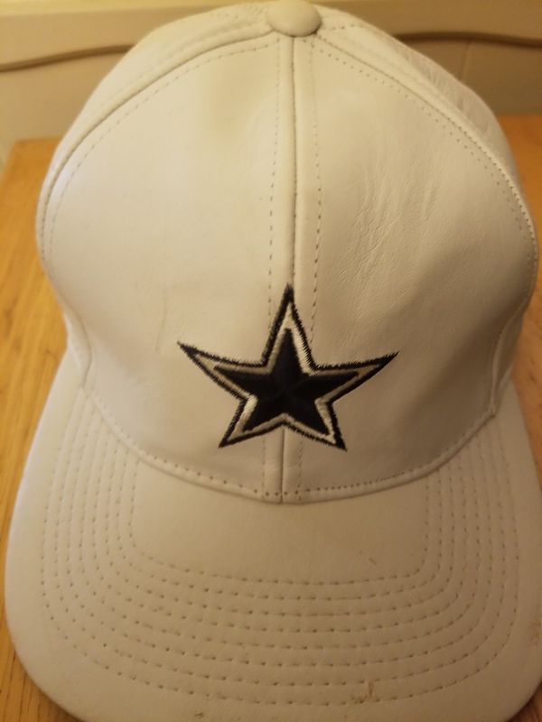 Dallas Cowboys Hat NFL Football Adjustable Velcro Strap, Leather Ball ...
