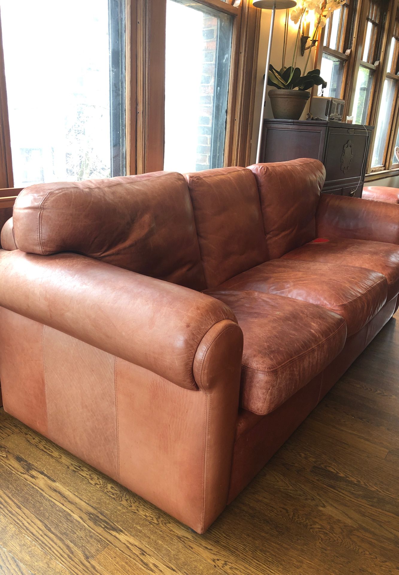 Free Leather Couch!