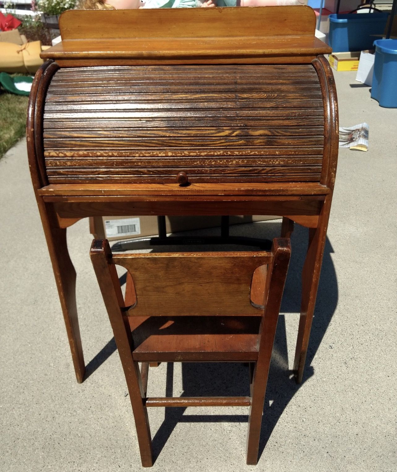 Antique Child’s Roll Top Desk - OBO