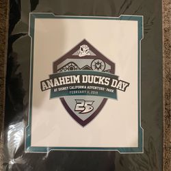 Anaheim Ducks Day Disney 2019 litho