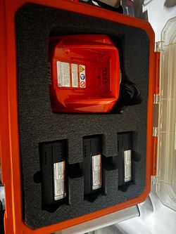 STIHL AP300 S Batteries, Case, and AL301 charger