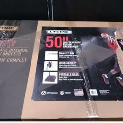 New 50" Lifetime Basketball Hoop System 