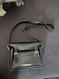 Dr Martens leather messenger bag