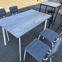 Grey Dining Table Set Of 5