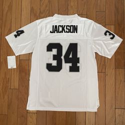 Bo Jackson Raiders White Throwback Men Jersey