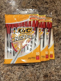 Red Pens 3 Pack Set