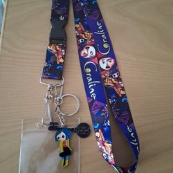New Coraline Lanyard and badge protector, measure aprox 16" long