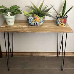 One-of-a-Kind Zebrawood Table – Handmade Hardwood Console Table