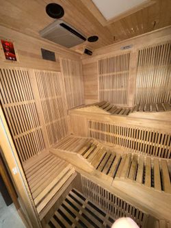 MUST GO TODAY Golden Designs 6-Person Infrared Sauna - Monaco Elite (GDI-6996-01) - South Bay Pickup