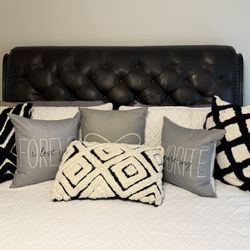 King size Leather Bedroom Set 