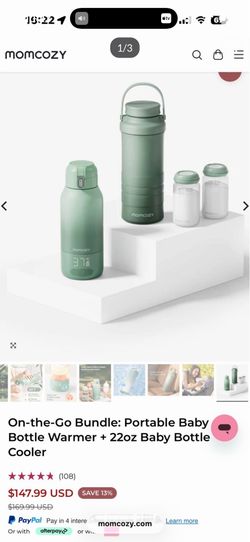 Momcozy bundle bottle cooler and warmer