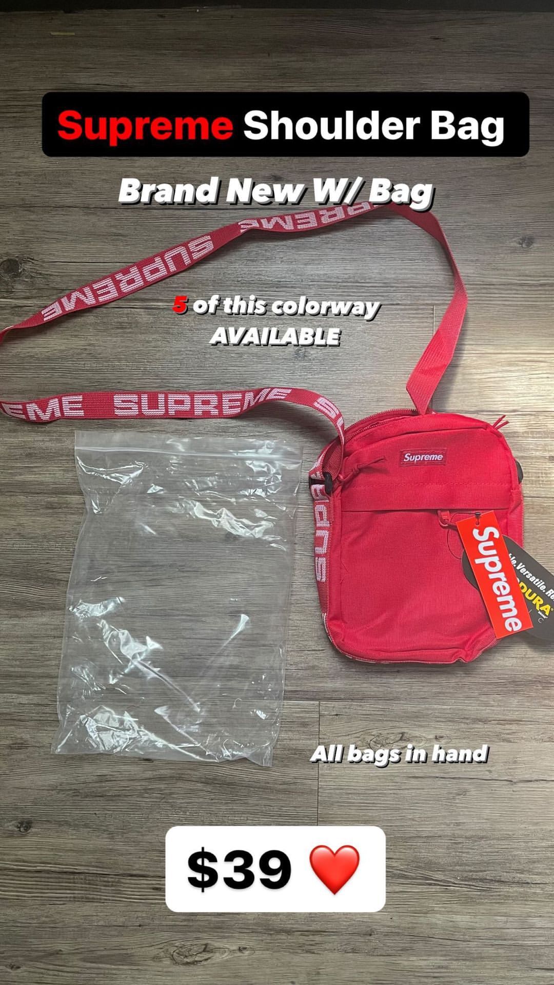 Supreme Red Shoulder Bag