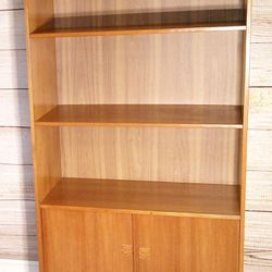 Danish - Teak Wood MC Cabinet with Adjustable Shelves - Delivered
