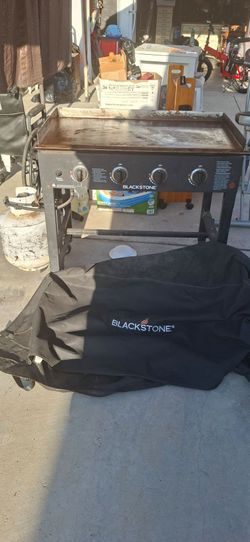 Black stone grill