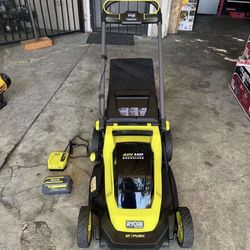 RYOBI 40V HP Brushless 20 in. Cordless Battery Walk Behind Push Mower with 6.0 Ah Battery and Charger