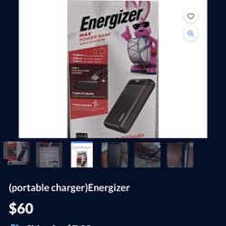 (portable charger)Energizer Including Type C