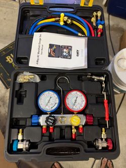 OMT 4-Way AC Manifold Gauge Set – Like New – $25