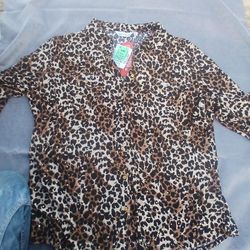 Animal Print Blouse