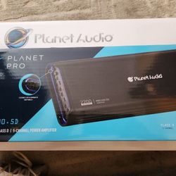 Planet Audio PRO MB2200.5D 4 X 113W RMS at 4 Ohms + 1 X 750W RMS at 2 Ohms Compact Class D 5 Channel Amplifer