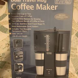 Travel Dual Mug Coffee Maker